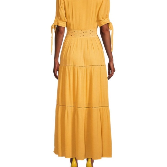 Gold Boho Maxi Dress by Emmie Rose - Picture 5 of 5